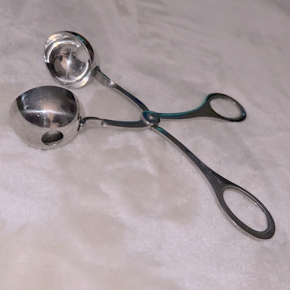 NORPRO 🍝 VINTAGE 90’s STAMPED NORPRO STAINLESS STEEL MEATBALL FRUIT BALL SCOOPER - Picture 7 of 15